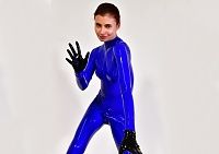 Casting in blue latex