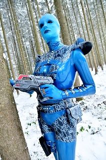 Rubber alien in the snow