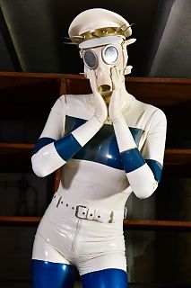 Rubber alien in the snow